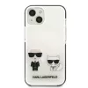 KARL LAGERFELD iPhone 13 mini pevné puzdro biele Karl & Choupette