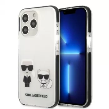 Karl Lagerfeld KLHCP13LTPEKCW iPhone 13 Pro / 13 6.1 pevné puzdro biele Karl & Choupette