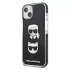 Karl Lagerfeld KLHCP13MTPE2TK pevné puzdro pre iPhone 13/14/15 6,1 inch čierne Karl & Choupette Head