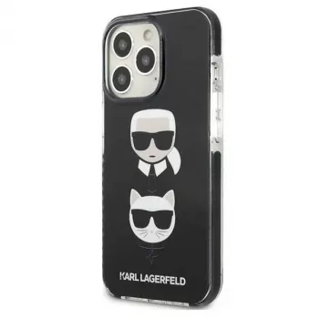 Karl Lagerfeld KLHCP13LTPE2TK iPhone 13 Pro / 13 6.1 pevné puzdro čierne Karl & Choupette Head