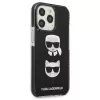 Karl Lagerfeld KLHCP13LTPE2TK iPhone 13 Pro / 13 6.1 pevné puzdro čierne Karl & Choupette Head