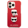 Karl Lagerfeld KLHCP13LTPE2TR iPhone 13 Pro / 13 6.1 pevné puzdro červené Karl & Choupette Head