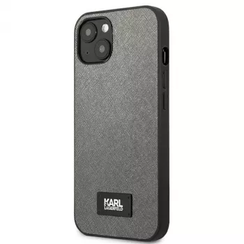 Karl Lagerfeld Saffiano pevné puzdro s plaketou pre Apple iPhone 13 Mini 5,4