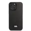 Karl Lagerfeld KLHCP13LSFMP2K iPhone 13 Pro / 13 6.1 pevné puzdro čierne Saffiano Plaque