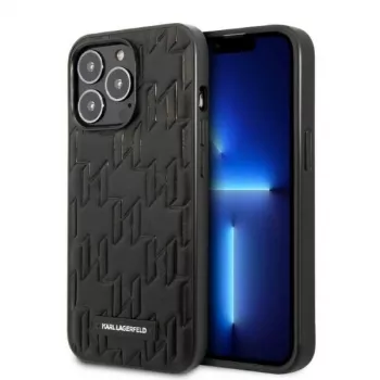 Karl Lagerfeld KLHCP13XMNMP1K iPhone 13 Pro Max 6.7 pevné puzdro čierne Monogram Plaque