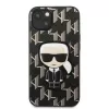 Karl Lagerfeld KLHCP13SPMNIKBK iPhone 13 mini 5.4 pevné puzdro čierne Monogram Ikonik Patch