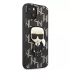Karl Lagerfeld KLHCP13SPMNIKBK iPhone 13 mini 5.4 pevné puzdro čierne Monogram Ikonik Patch