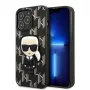 Karl Lagerfeld KLHCP13LPMNIKBK pevné puzdro pre iPhone 13 Pro / 13 6,1 inch čierna Monogram Ikonik Patch