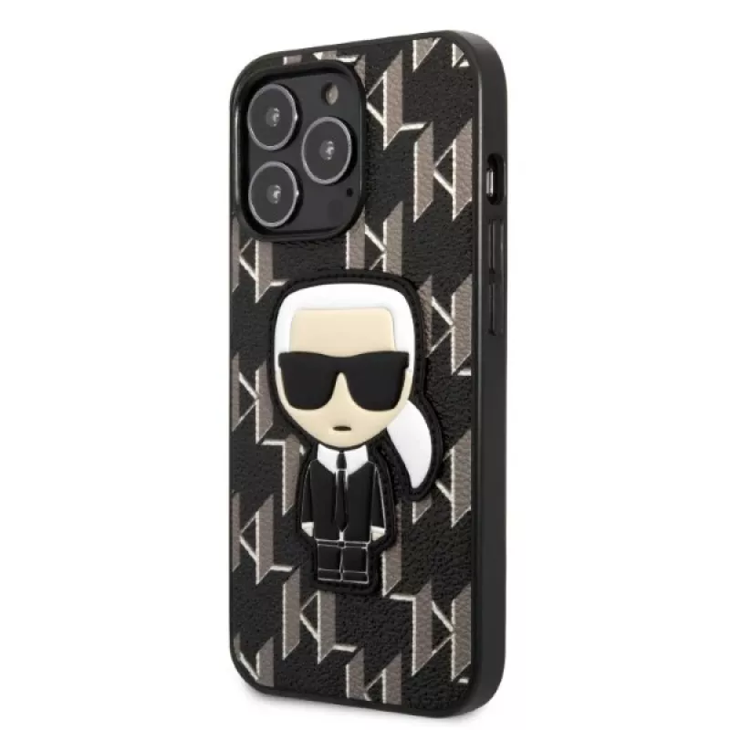 Karl Lagerfeld KLHCP13LPMNIKBK pevné puzdro pre iPhone 13 Pro / 13 6,1