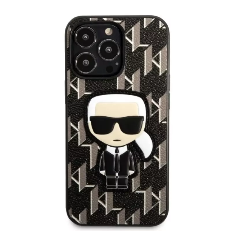 Karl Lagerfeld KLHCP13LPMNIKBK pevné puzdro pre iPhone 13 Pro / 13 6,1