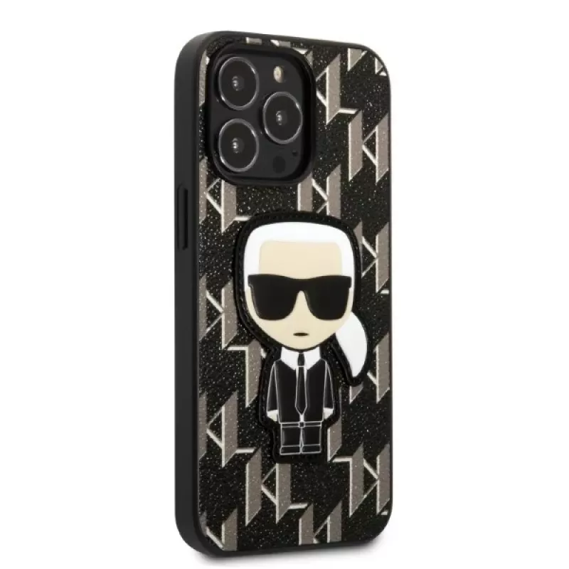 Karl Lagerfeld KLHCP13LPMNIKBK pevné puzdro pre iPhone 13 Pro / 13 6,1