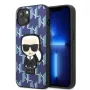 Karl Lagerfeld KLHCP13SPMNIKBL iPhone 13 mini puzdro modrá Monogram Ikonik Patch