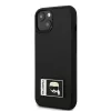 Karl Lagerfeld KLHCP13S3DKPK Ikonik Patch pevné puzdro pre iPhone 13 mini, čierna