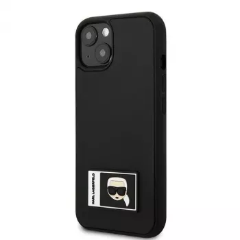 Karl Lagerfeld KLHCP13S3DKPK Ikonik Patch pevné puzdro pre iPhone 13 mini, čierna