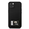Karl Lagerfeld KLHCP13S3DKPK Ikonik Patch pevné puzdro pre iPhone 13 mini, čierna