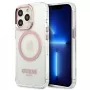 Guess Metal Outline MagSafe pevné puzdro pre iPhone 13 Pro / 13 6,1