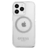 Guess GUHMP13LHTRMS Metal Outline MagSafe pevné puzdro pre iPhone 13 Pro / iPhone 13 6,1