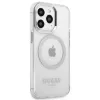 Guess GUHMP13LHTRMS Metal Outline MagSafe pevné puzdro pre iPhone 13 Pro / iPhone 13 6,1