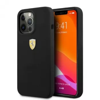 Ferrari FESSIHMP13LBK iPhone 13 Pro / 13 silikónové puzdro MagSafe čierna