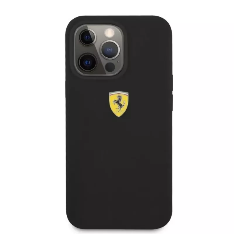 Ferrari FESSIHMP13LBK iPhone 13 Pro / 13 silikónové puzdro MagSafe čierna