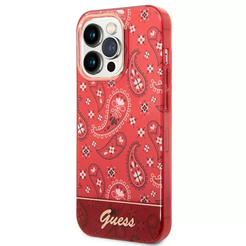 Guess GUHCP14LHGBNHR puzdro Bandana Paisley pre Apple iPhone 14 Pro 6,1