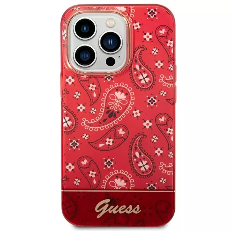 Guess GUHCP14LHGBNHR puzdro Bandana Paisley pre Apple iPhone 14 Pro 6,1