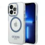 Guess Metal Outline MagSafe pevné puzdro pre Apple iPhone 14 Pro Max 6,7