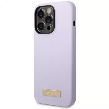 Guess GUHMP14LSBPLU silikónové pevné puzdro s logom pre Apple iPhone 14 Pro 6,1