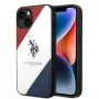 U.S. POLO ASSN. Tricolor Embossed zadné puzdro pre Apple iPhone 14 Plus / 15 Plus 6,7