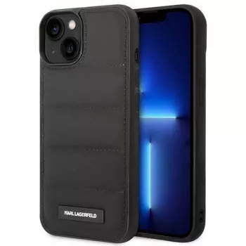 Karl Lagerfeld KLHCP14SPSQAK Puffy Elongated Logo pevné puzdro pre Apple iPhone 13/14/15 6,1