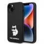 Karl Lagerfeld KLHMP14MSNCHBCK iPhone 14 Plus / 15 Plus 6,7 palca pevné puzdro čierne silikónové Choupette MagSafe
