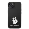 Karl Lagerfeld KLHMP14MSNCHBCK iPhone 14 Plus / 15 Plus 6,7 palca pevné puzdro čierne silikónové Choupette MagSafe