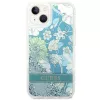 Guess GUHCP14SLFLSN Flower Liquid Glitter pevné puzdro pre Apple iPhone 13 / 14 / 15 6,1