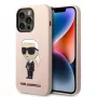 Karl Lagerfeld KLHCP14XSNIKBCP Ikonik Silicone pevné puzdro pre iPhone 14 Pro Max 6,7