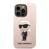 Karl Lagerfeld KLHCP14XSNIKBCP Ikonik Silicone pevné puzdro pre iPhone 14 Pro Max 6,7