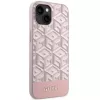 GUESS iPhone 13/14/15 ružové puzdro GCube Stripes MagSafe