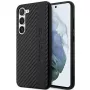 AMG pevné puzdro pre Samsung Galaxy S23+ (SM-S916) - Carbon Stripe & Embossed, čierna