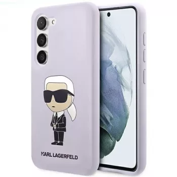 Karl Lagerfeld Ikonik Silicone puzdro pre Samsung Galaxy S23+ (SM-S916) - fialová