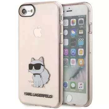 Karl Lagerfeld KLHCI8HNCHTCP Ikonik Choupette pevné puzdro pre iPhone 7/8/SE 2020/SE 2022, ružová