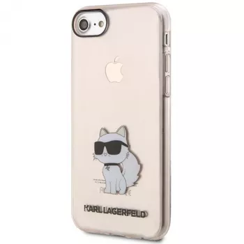 Karl Lagerfeld KLHCI8HNCHTCP Ikonik Choupette pevné puzdro pre iPhone 7/8/SE 2020/SE 2022, ružová