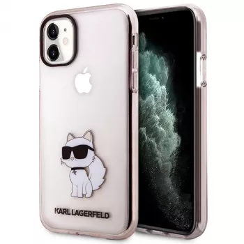 Karl Lagerfeld Ikonik Choupette pevné puzdro pre iPhone 11 / XR 6,1