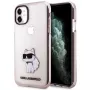 Karl Lagerfeld Ikonik Choupette pevné puzdro pre iPhone 11 / XR 6,1