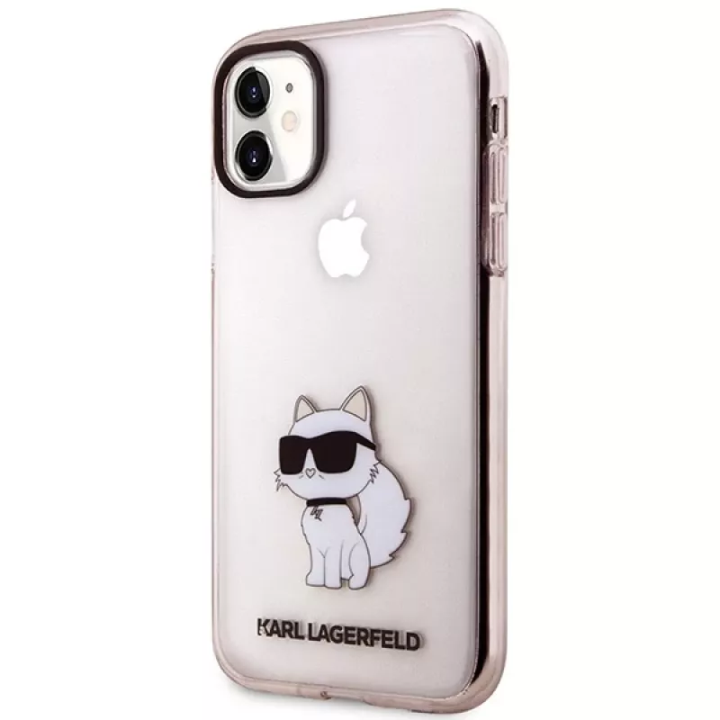 Karl Lagerfeld Ikonik Choupette pevné puzdro pre iPhone 11 / XR 6,1