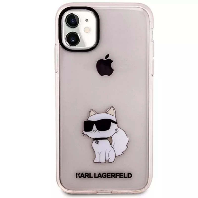 Karl Lagerfeld Ikonik Choupette pevné puzdro pre iPhone 11 / XR 6,1