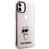 Karl Lagerfeld Ikonik Choupette pevné puzdro pre iPhone 11 / XR 6,1