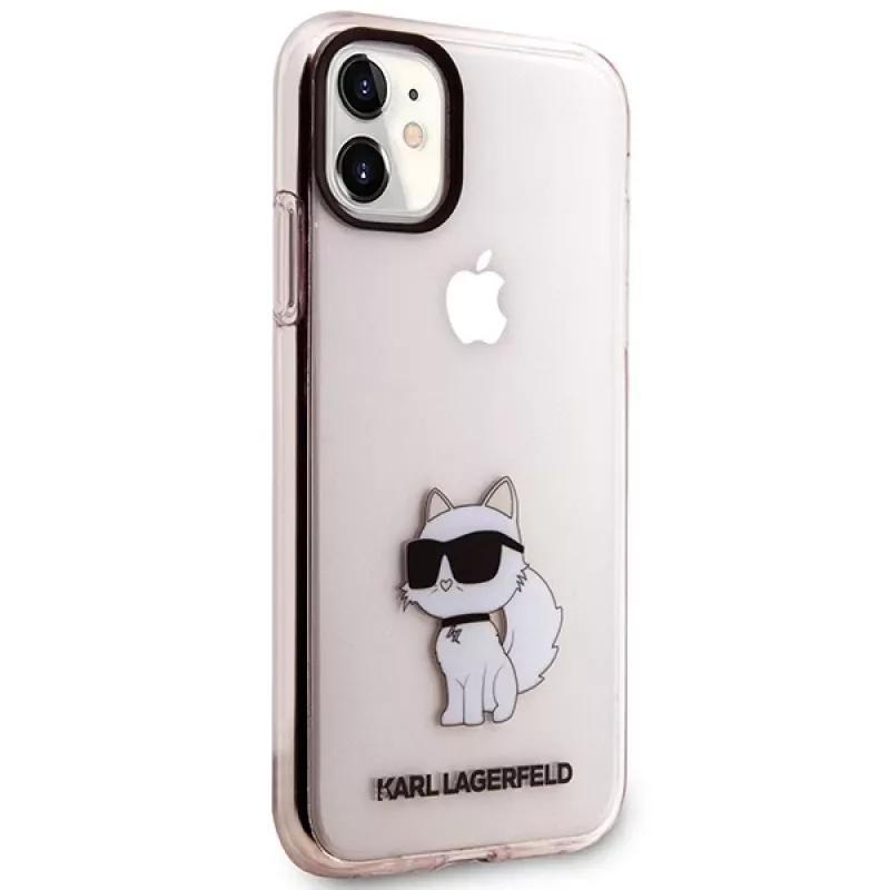 Karl Lagerfeld Ikonik Choupette pevné puzdro pre iPhone 11 / XR 6,1