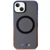 BMW iPhone 13/14/15 sivé pevné puzdro Gradient Bumper MagSafe