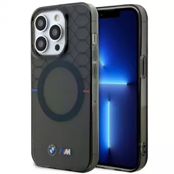 BMW Pattern MagSafe puzdro pre iPhone 13 Pro Max 6,7 inch sivé