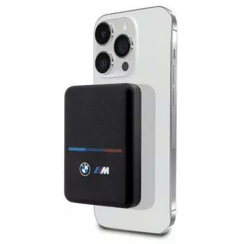 BMW M Collection MagSafe powerbanka 5000mAh 15W bezdrôtová nabíjačka s káblom USB-C čierna