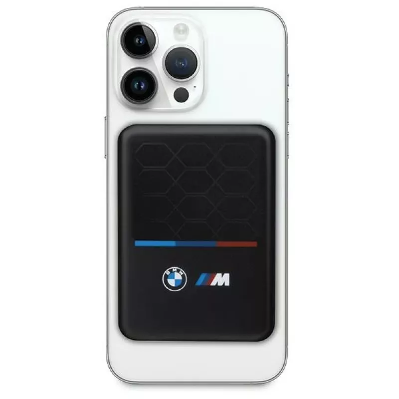 BMW M Collection MagSafe powerbanka 5000mAh 15W bezdrôtová nabíjačka s káblom USB-C čierna